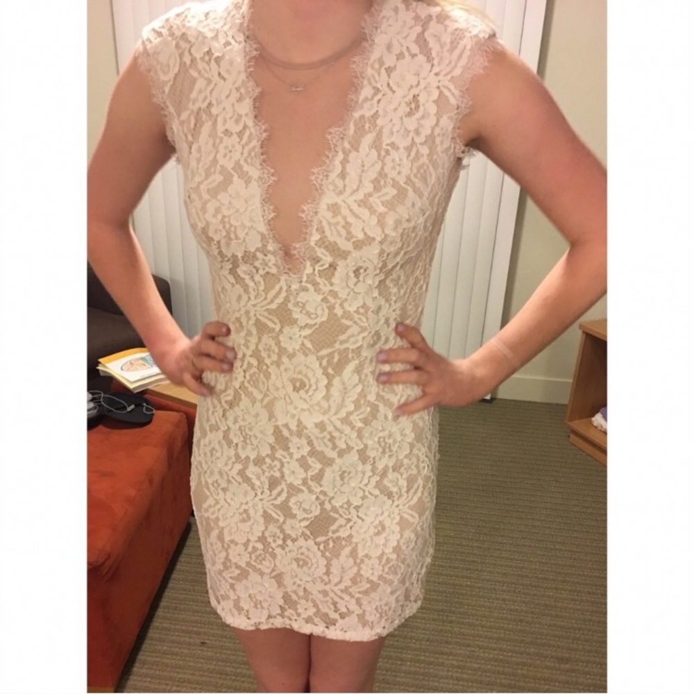 Aidan Mattox lace dress